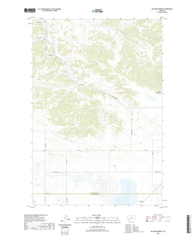 United States Geological Survey Hay Basin North, MT (2020, 24000-Scale) digital map