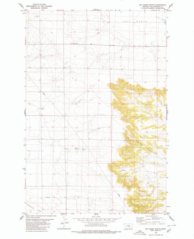 United States Geological Survey Hay Basin South, MT (1980, 24000-Scale) digital map