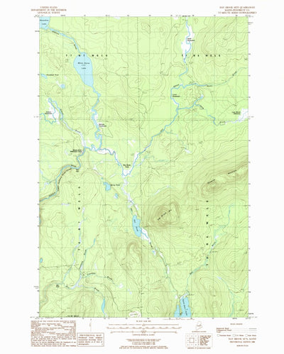 United States Geological Survey Hay Brook Mountain, ME (1986, 24000-Scale) digital map