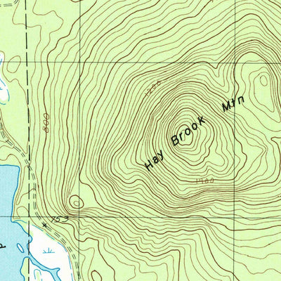 United States Geological Survey Hay Brook Mountain, ME (1986, 24000-Scale) digital map
