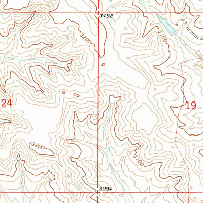 United States Geological Survey Hay Coulee, MT (1967, 24000-Scale) digital map