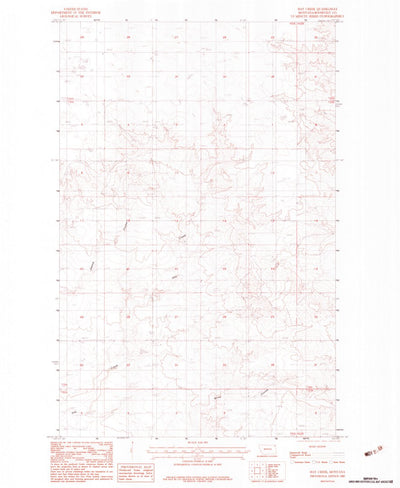 United States Geological Survey Hay Creek, MT (1983, 24000-Scale) digital map