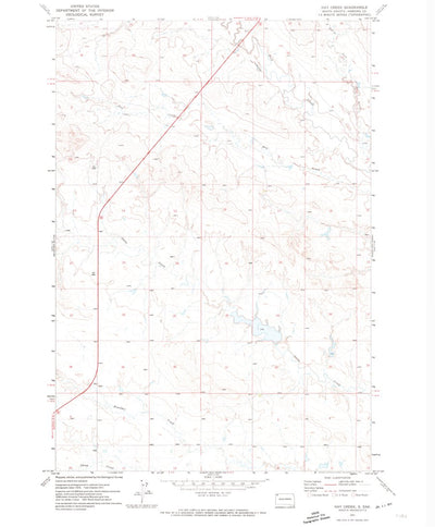 United States Geological Survey Hay Creek, SD (1971, 24000-Scale) digital map