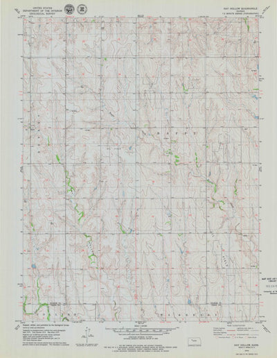 United States Geological Survey Hay Hollow, KS (1979, 24000-Scale) digital map