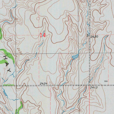 United States Geological Survey Hay Hollow, KS (1979, 24000-Scale) digital map