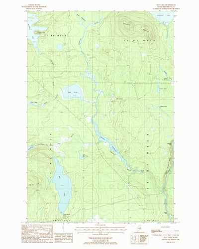 United States Geological Survey Hay Lake, ME (1986, 24000-Scale) digital map