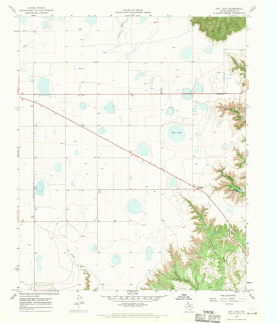 United States Geological Survey Hay Lake, TX (1967, 24000-Scale) digital map