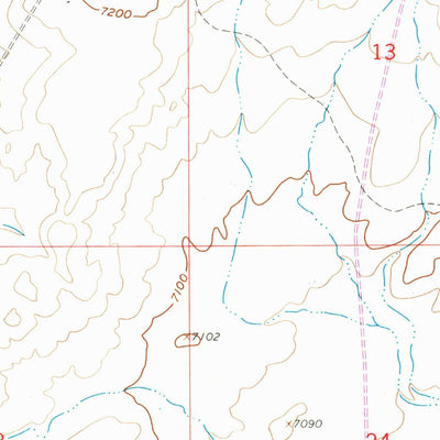 United States Geological Survey Hay Meadow Reservoir, WY (1958, 24000-Scale) digital map