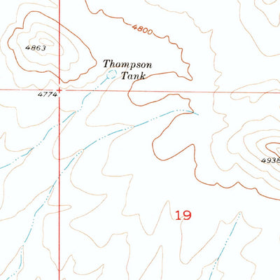 United States Geological Survey Hay Mountain, AZ (1957, 24000-Scale) digital map