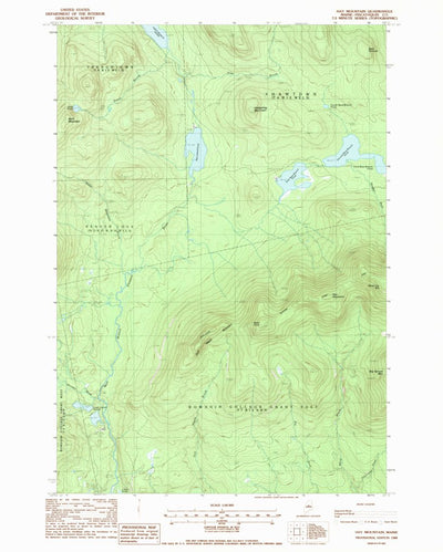 United States Geological Survey Hay Mountain, ME (1988, 24000-Scale) digital map