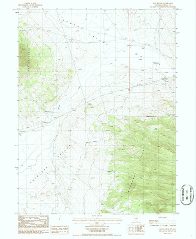 United States Geological Survey Hay Ranch, NV (1986, 24000-Scale) digital map
