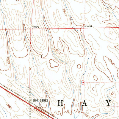 United States Geological Survey Hay Springs, NE (1966, 24000-Scale) digital map