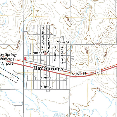 United States Geological Survey Hay Springs, NE (2021, 24000-Scale) digital map