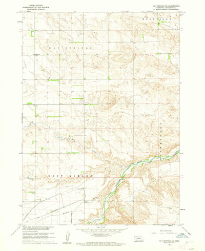 United States Geological Survey Hay Springs SE, NE (1960, 24000-Scale) digital map