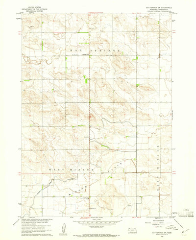 United States Geological Survey Hay Springs SW, NE (1960, 24000-Scale) digital map