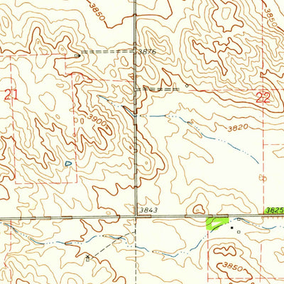United States Geological Survey Hay Springs SW, NE (1960, 24000-Scale) digital map