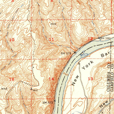 United States Geological Survey Hay, WA (1952, 62500-Scale) digital map