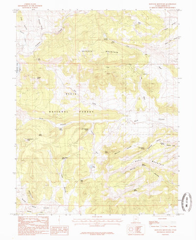 United States Geological Survey Haycock Mountain, UT (1985, 24000-Scale) digital map