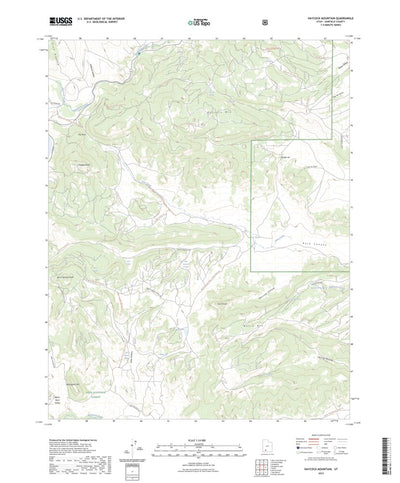 United States Geological Survey Haycock Mountain, UT (2023, 24000-Scale) digital map