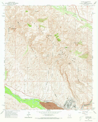 United States Geological Survey Hayden, AZ (1964, 24000-Scale) digital map