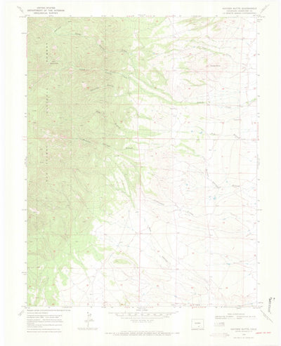 United States Geological Survey Hayden Butte, CO (1969, 24000-Scale) digital map
