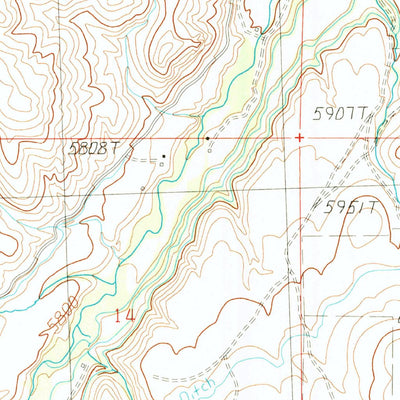 United States Geological Survey Hayden Creek, ID (1989, 24000-Scale) digital map