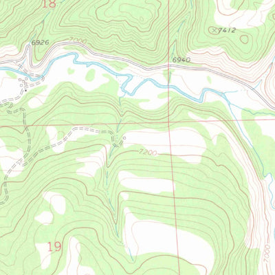 United States Geological Survey Hayden Gulch, CO (1971, 24000-Scale) digital map