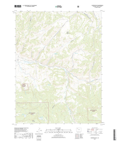 United States Geological Survey Hayden Gulch, CO (2019, 24000-Scale) digital map