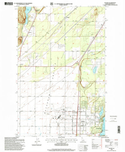 United States Geological Survey Hayden, ID (1996, 24000-Scale) digital map