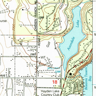 United States Geological Survey Hayden, ID (1996, 24000-Scale) digital map