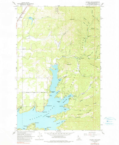 United States Geological Survey Hayden Lake, ID (1961, 24000-Scale) digital map