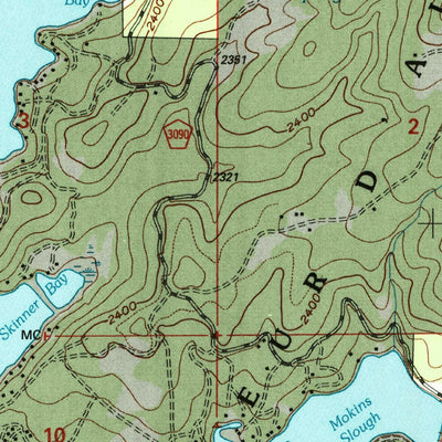 United States Geological Survey Hayden Lake, ID (1996, 24000-Scale) digital map