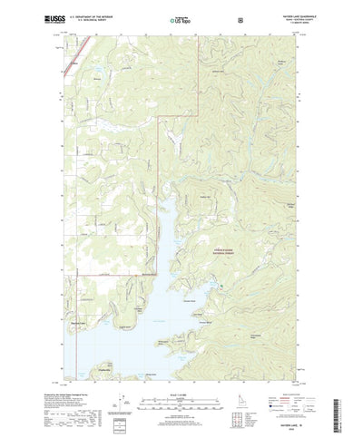 United States Geological Survey Hayden Lake, ID (2020, 24000-Scale) digital map