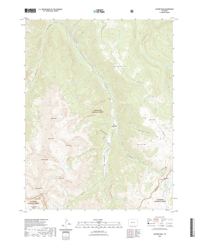 United States Geological Survey Hayden Peak, CO (2022, 24000-Scale) digital map