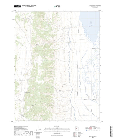 United States Geological Survey Hayes Canyon, UT (2023, 24000-Scale) digital map
