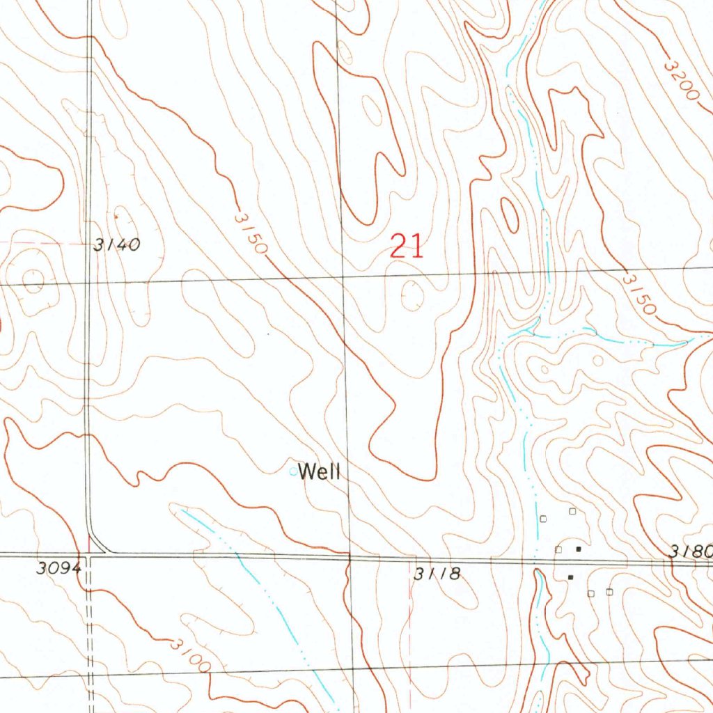 Hayes Center SW, NE (1974, 24000Scale) Map by United States Geological