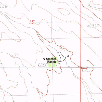 United States Geological Survey Hayes North, SD (1983, 24000-Scale) digital map