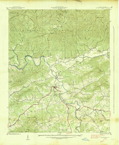 United States Geological Survey Hayesville, NC (1938, 24000-Scale) digital map
