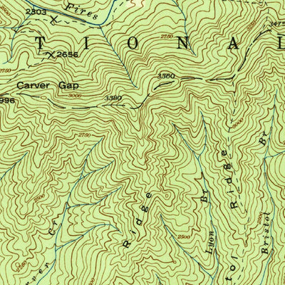 United States Geological Survey Hayesville, NC (1938, 24000-Scale) digital map
