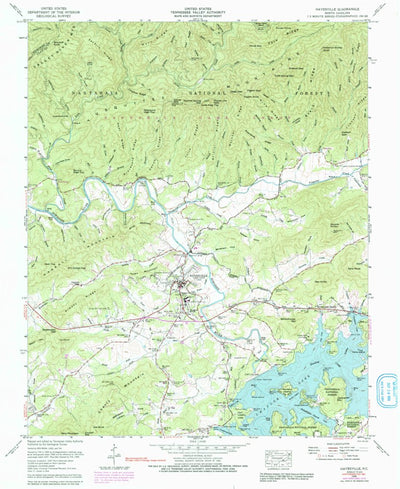 United States Geological Survey Hayesville, NC (1966, 24000-Scale) digital map