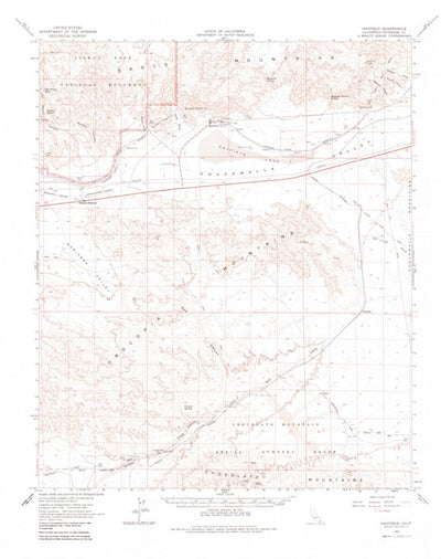 United States Geological Survey Hayfield, CA (1963, 62500-Scale) digital map