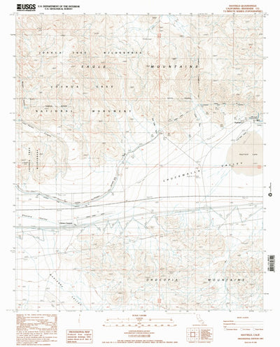 United States Geological Survey Hayfield, CA (1987, 24000-Scale) digital map