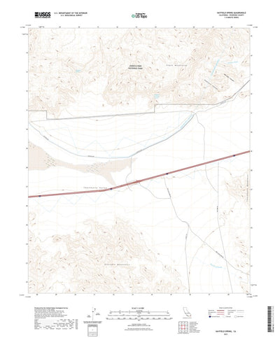United States Geological Survey Hayfield Spring, CA (2021, 24000-Scale) digital map