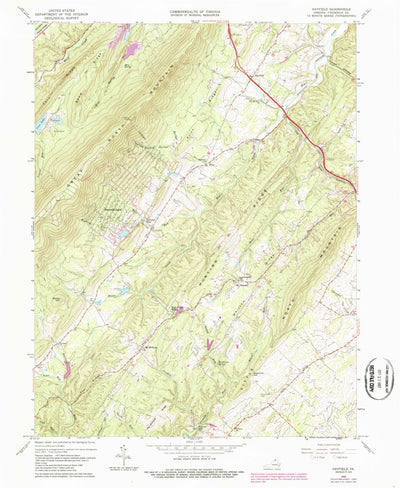 United States Geological Survey Hayfield, VA (1965, 24000-Scale) digital map