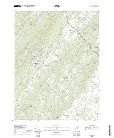United States Geological Survey Hayfield, VA (2022, 24000-Scale) digital map