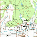 United States Geological Survey Hayfork, CA (1998, 24000-Scale) digital map