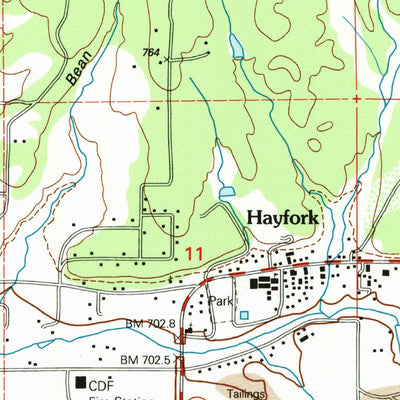 United States Geological Survey Hayfork, CA (1998, 24000-Scale) digital map