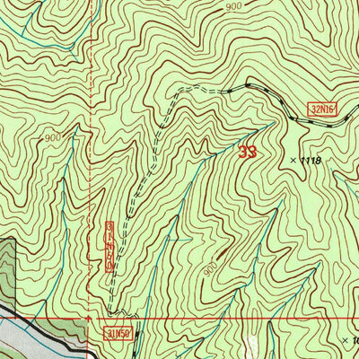 United States Geological Survey Hayfork, CA (1998, 24000-Scale) digital map