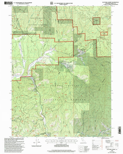 United States Geological Survey Hayfork Summit, CA (1998, 24000-Scale) digital map