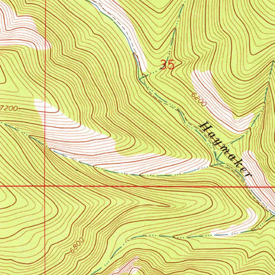 United States Geological Survey Haymaker Narrows, MT (1972, 24000-Scale) digital map